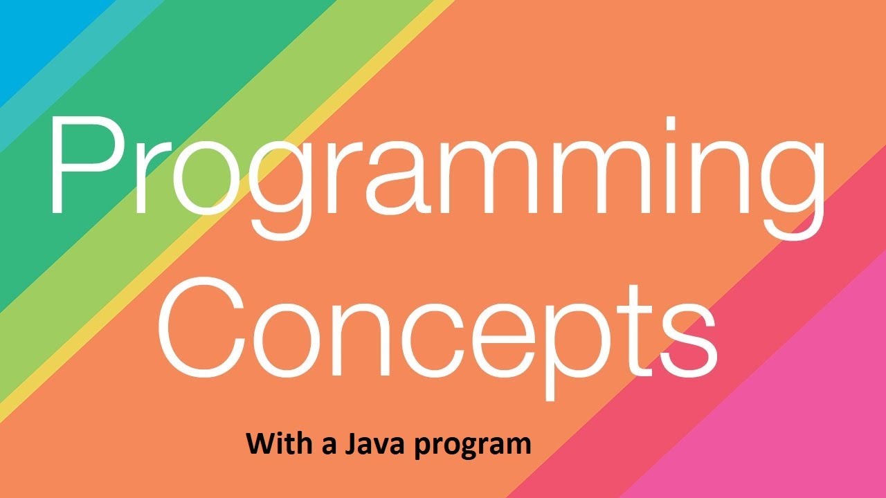 Programming Concepts with Java Program - part 4 - YouTube