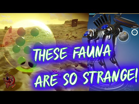 Rainbow Colored Orb Full Of eyeballs & Robot Dogs?!?!  Gotcha Beast's Fauna Labs #1 No Man's Sky