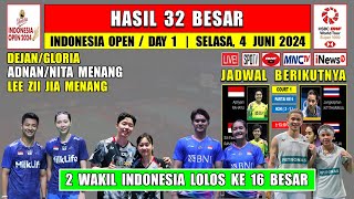 Hasil Indonesia Open 2024 Hari Ini Day 1 R32 ~ DEGLO ADNAN/NITA & SEO SUNG JAE/CHAE YU JUNG Menang