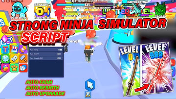 Strong Ninja Simulator Script / GUI | Auto Farm, Auto Swing, Auto Rebirth, Auto Upgrade, Auto Egg