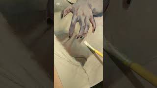 Hand Painting Process🎨 #art #artist #painting #drawing