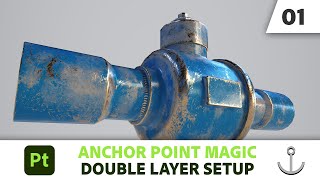 Anchor Point Magic 01 - Double Layer Setup in Substance 3D Painter | Adobe Substance 3D