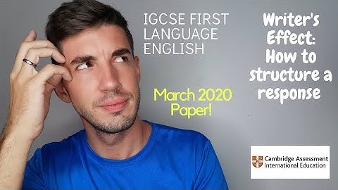 iGCSE First Language English  - Writer