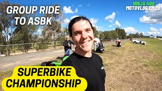Pulled over by Cops on the GROUP RIDE to ASBK at Queensland Raceway!