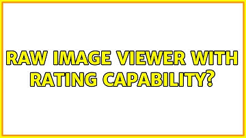 Ubuntu: RAW image viewer with rating capability?