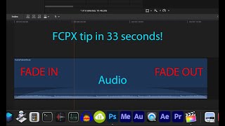 [QUICK TUTORIAL] How to fade in and fade out audio in FCPX