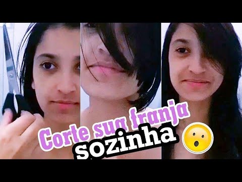 COMO CORTAR FRANJA LATERAL DEGRADE com camadas em casa! Passo a Passo ...