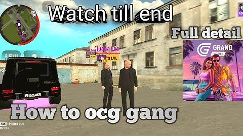 How to join ocg gang full video in detail watch till end #grandmobile #grandmobilerplifesimulator