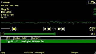 ZAPP 64 DAT C64 MUSIC SID SONG CHIP TUNE Ben Daglish Ratt & Ben 1986 screenshot 1