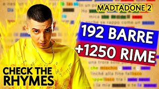 MADMAN chiude quasi 1300 RIME in 192 barre | MADTADONE 2 CHECK THE RHYME (speciale 1000 iscritti)