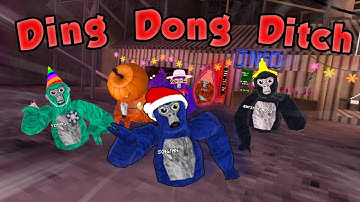 Gekke monniken spelen Ding Dong Ditch! (Erg grappig) | (Gorilla Tag-minigames)