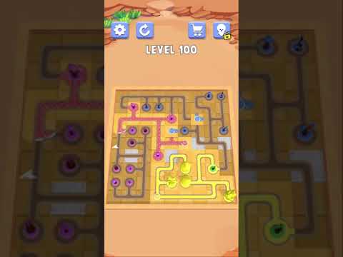 Water Connect Puzzle Level 100. Walkthrough solution.