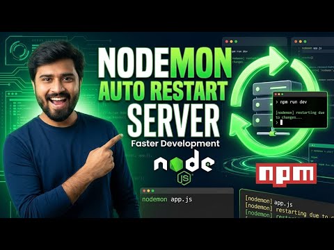 9- Nodemon in Node.js | Auto Restart Server to Speed Up Development