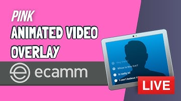 ECAMM Animated Video Overlay for Countdown Timer - Color: Pink