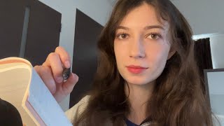 ASMR measuring you for a sculpture (lots of writing sounds)