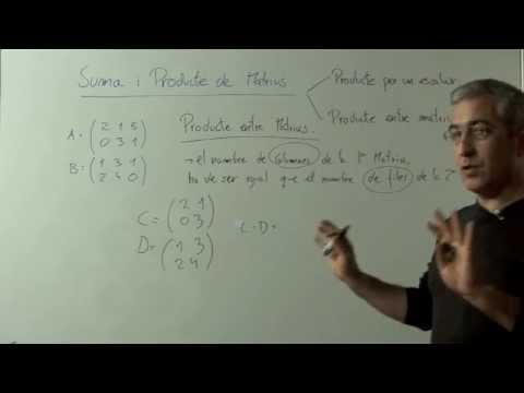 Vídeo: Què són les matrius en matemàtiques discretes?