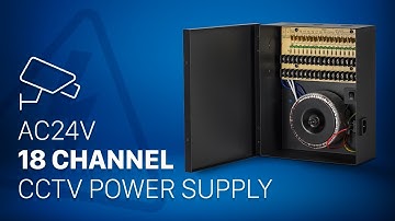 CE-AC24V18: AC24V (10 Amp) 18 Channel Power Supply for CCTV Cameras