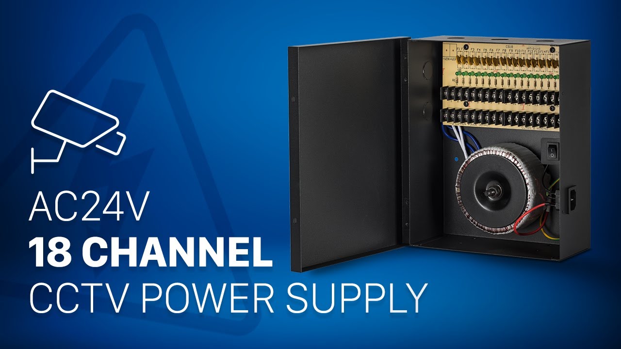 CEAC24V18 AC24V (10 Amp) 18 Channel Power Supply for CCTV Cameras
