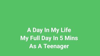 A Day in My Life | What I Do in 24 Hours as a Teenager 🎬”