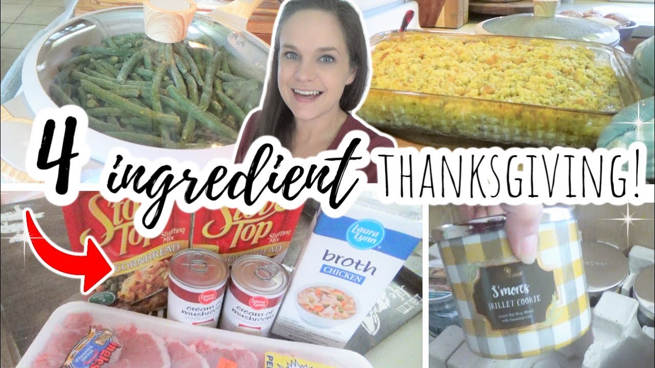 4 Ingredients! Thanksgiving Dinner PREVIEW & A Goose Creek Candle