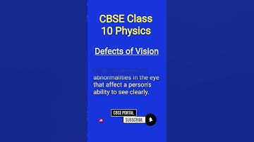 Defects of Vision #class10physics #humaneyeandcolorfulworld
