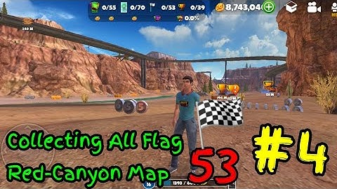 Collecting All Flag Red-Canyon Map #4 OTR - Offroad Car Driving Game I DogbyteGames | Truck Driving