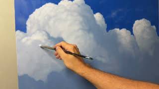 Painting big clouds in acrylic.  Come learn how to paint with me.  Check the link below!