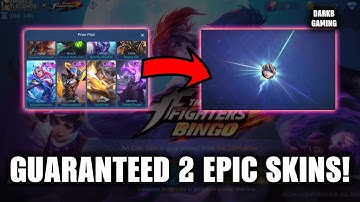 How To Get 2 Epic Skin Guaranteed from KOF Bingo Event 2023 on January 28, 2023 | MLBB