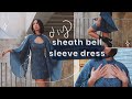 Making the Witchy Dress of my DREAMS✨🕸 (PATTERN & Tutorial) // DIY Sheath Bell Sleeve Mini Dress