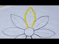 hand embroidery how to turns simple running stitch to gorgeous flower design