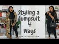 STYLING A JUMPSUIT-4 OUTFIT IDEAS|| HOW TO STYLE A JUMPSUIT