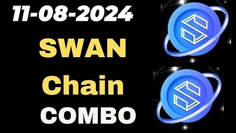 Swan chain daily combo 11 August 2024 | Swan chain Airdrop