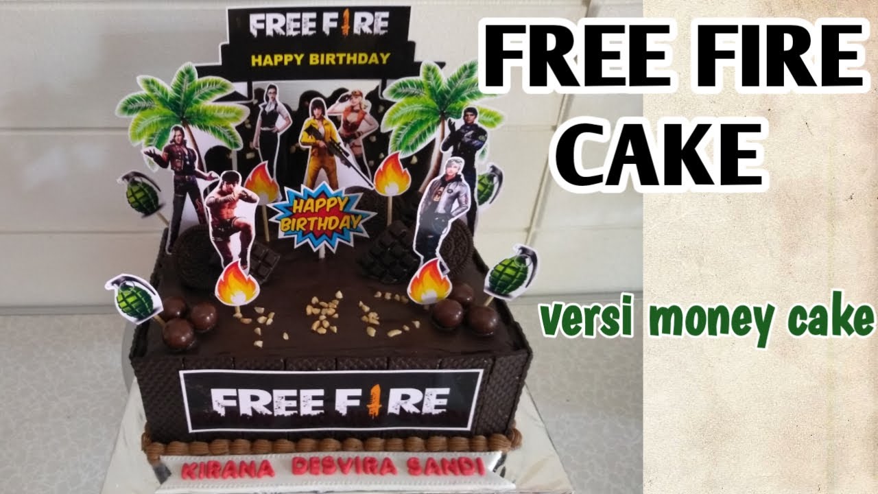 Cara Membuat Kue Ulang Tahun Tema Free Fire FREE FIRE CAKE YouTube