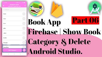 Book App Firebase | 06 Show Book Category & Delete | Android Studio | Ict Foysal | Java