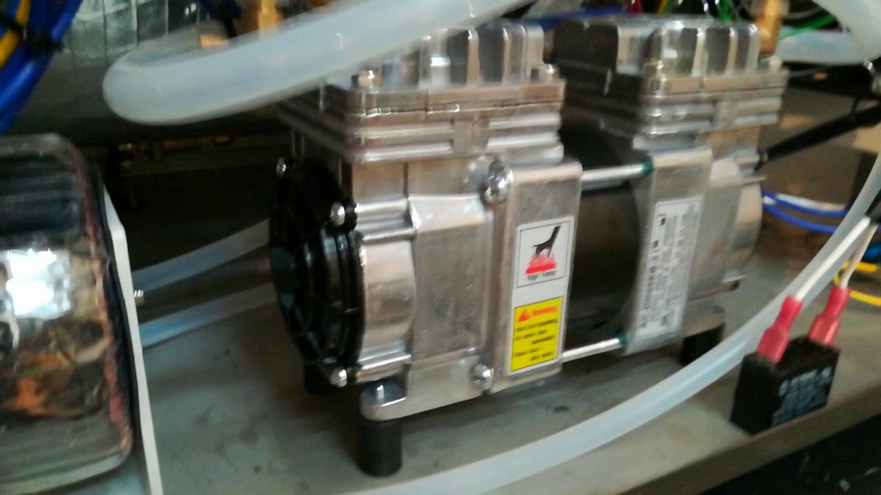 MIC Autoclave vacuum pump noisy and vibrating as soon as the unit is