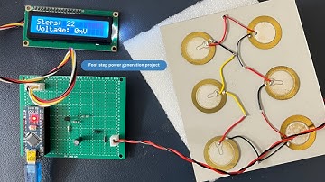Hoe maak je een project voor het opwekken van stroom in voetstappen met behulp van Arduino | Stap...