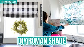 How to sew a DIY ROMAN SHADE