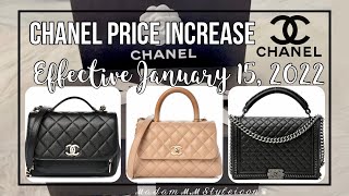 CHANEL PRICE INCREASES JAN 15, 2022 COCO HANDLE, BUSINESS AFFINITY & BOY  BAG W/ HANDLE #shorts ℳ.ℳ 