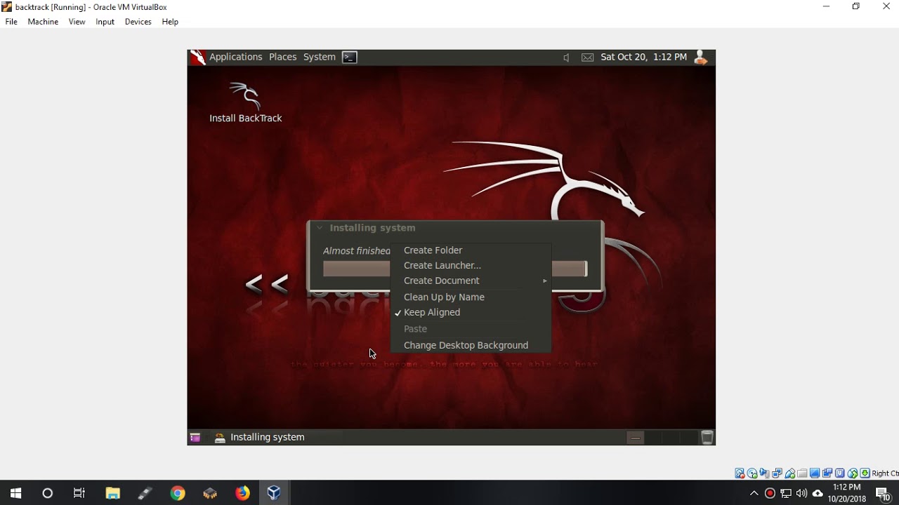 cara setting dan install backtrack di virtual box - YouTube