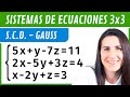 Sistemas de Ecuaciones 3x3 SCD - Método de Gauss