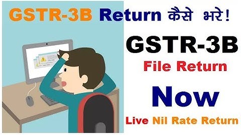 Live GSTR 3B Nil Rate Return Process
