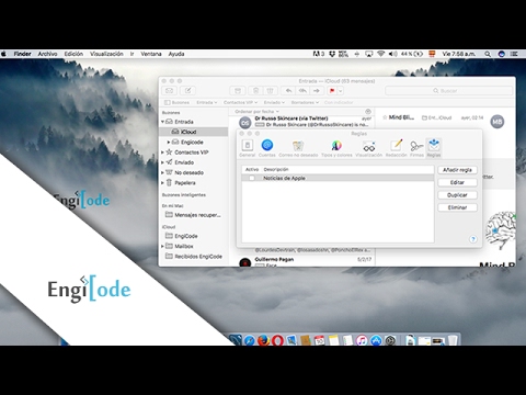 Reglas de Correo con MacOs con Mail | Correo Mac