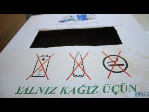 Video: Tullantı Kağızı Necə Təhvil Verilir