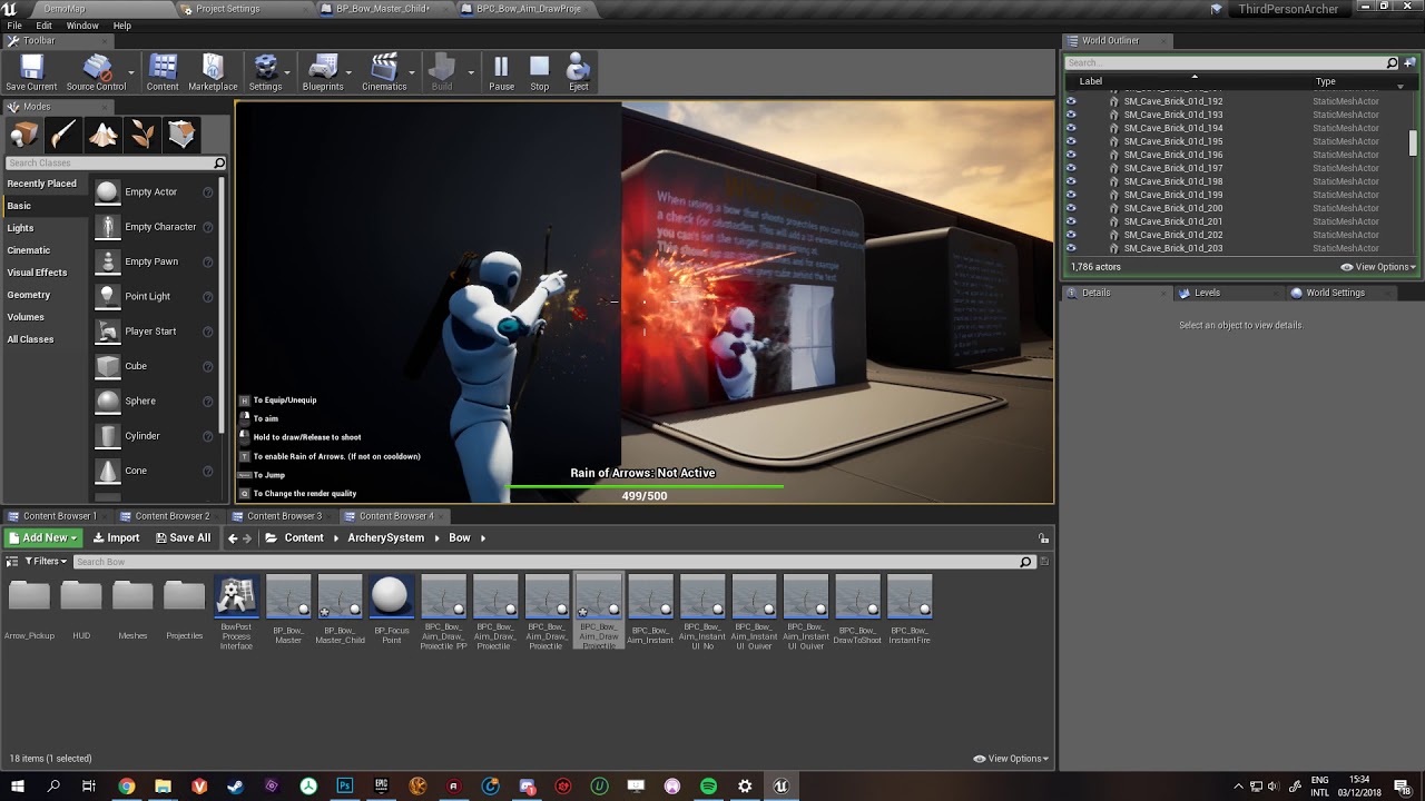 Third Person Archery - overview video  |UE4| (Marketplace)