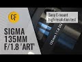 Sigma 135mm f/1.8 'Art' on Sony E-mount: high resolution test