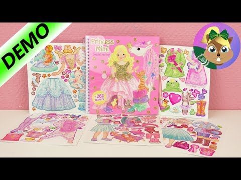 الاميرة ميمى وتلبيسها بنفسك مع 262 ملصقات مجسمة رائعة لفساتين و لبس خروج العب معى 