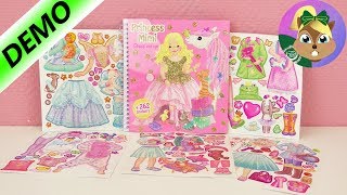 الاميرة ميمى وتلبيسها بنفسك مع     ملصقات مجسمة رائعة لفساتين و لبس خروج  العب معى سمعها