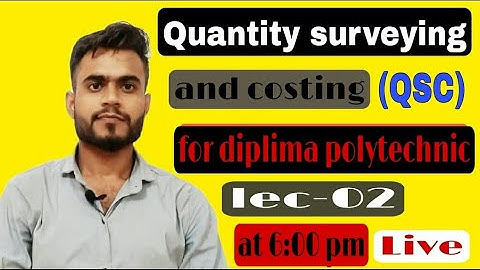 qsc lec-02|| detailed estimation of building|| diploma polytechnic civil classes|| complete qsc ||