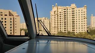 Atlantis Dubai : Palm Jumeirah Monorail ride to Atlantis (TIME LAPSE)