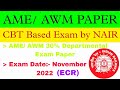 AME/AWM EXAM QUOTA 30% NOVEMBER 2022